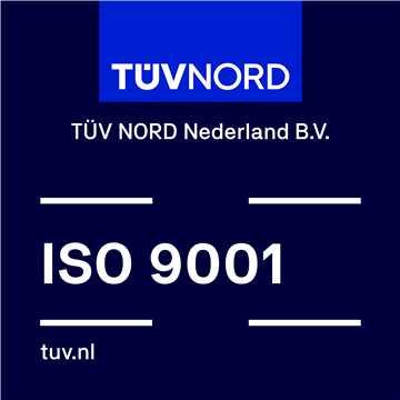 ISO 9001 gecertificeerd door T&Uuml;V NORD